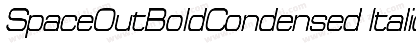 SpaceOutBoldCondensed Italic字体转换